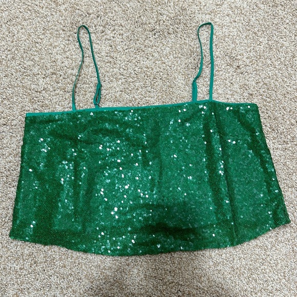 Collection sequined crop top - Picture 3 of 4